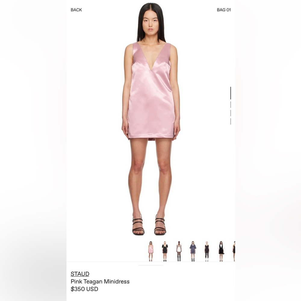 NWT STAUD Teagan mini dress
